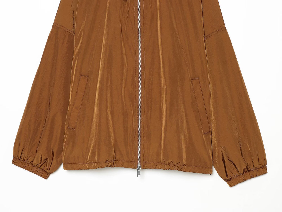 Women's casual hooded nylon Coat