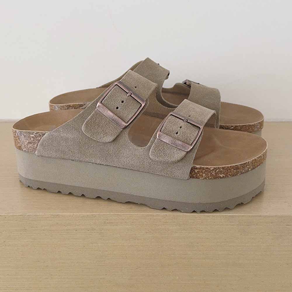 2026 new leisure platform heightening sandals and slippers have a shoe box