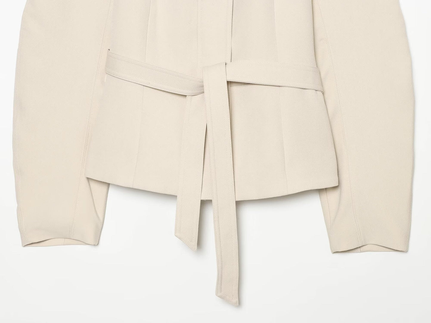 Women's with belt short skirt style jacket Coat