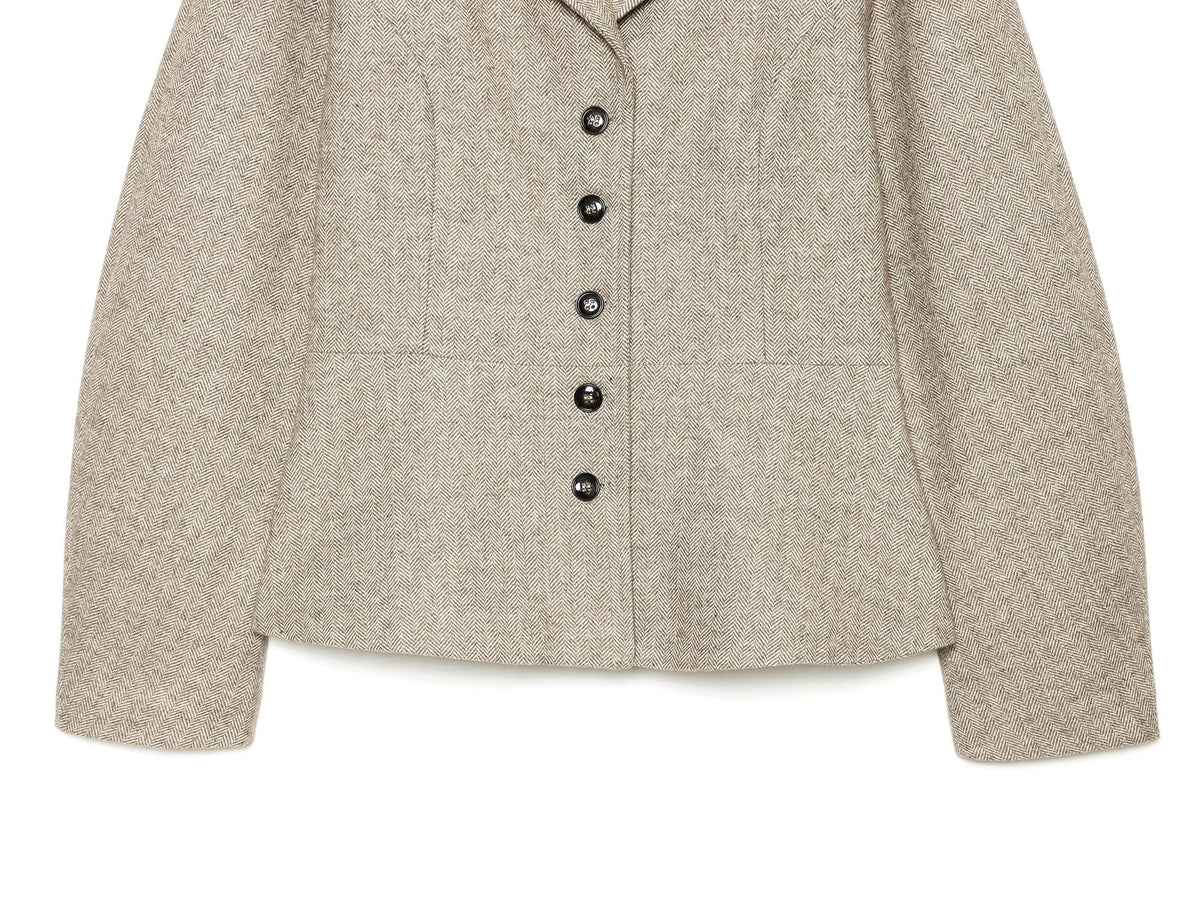 Women's short skirt style hem slim jacket Coat