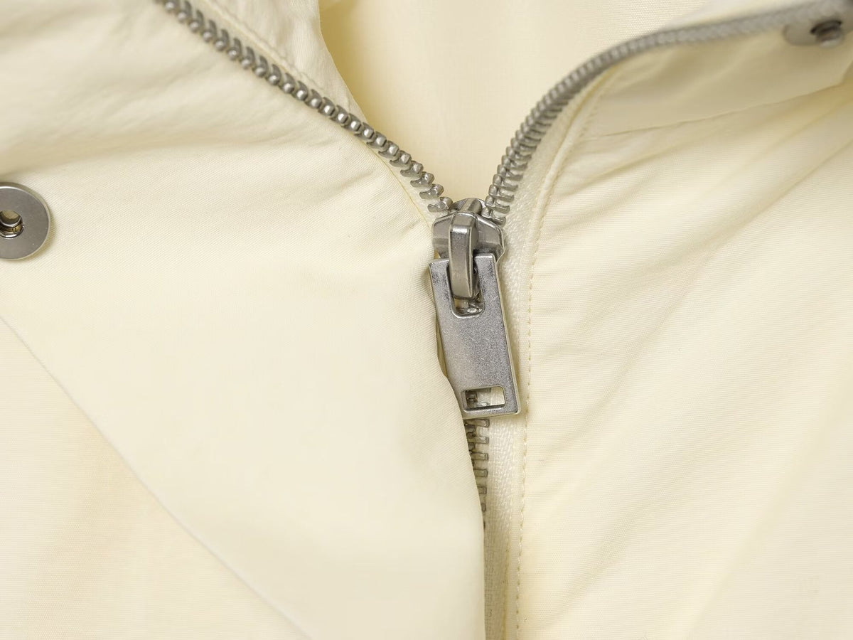 Women's new stand-up collar belt accessories zipper coat
