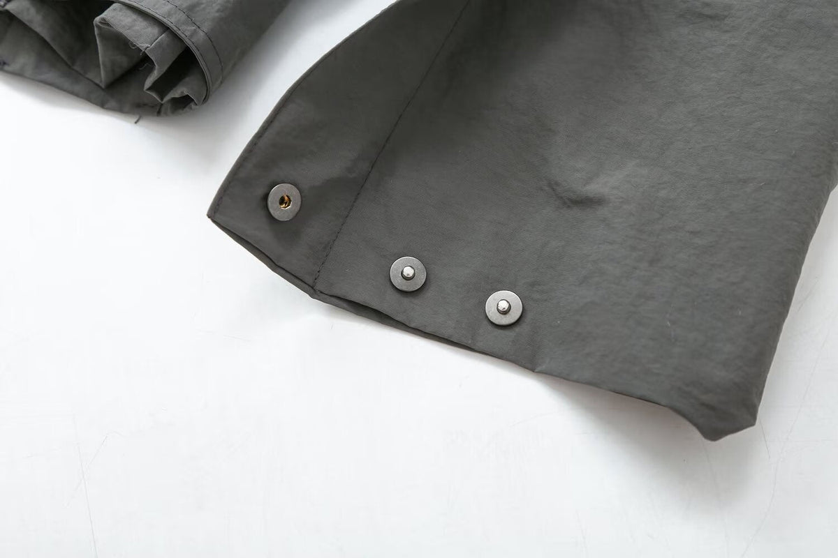 Women's with belt casual short lace up Coat