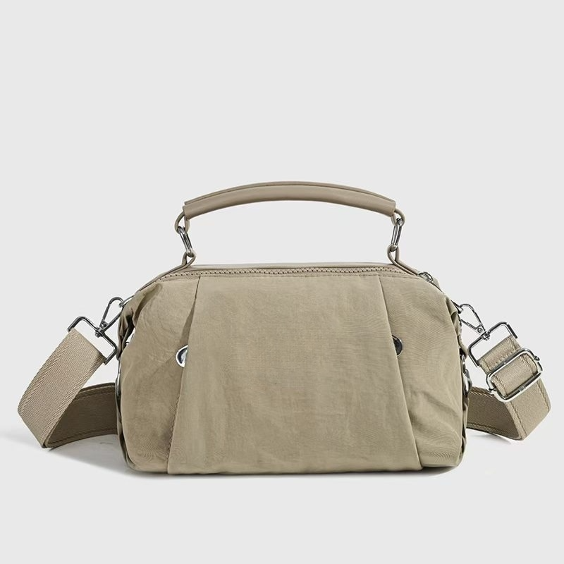 Women's new Joker double zipper design portable messenger bag