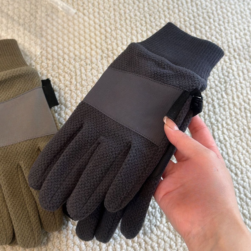Women's new padded warm non-slip gloves