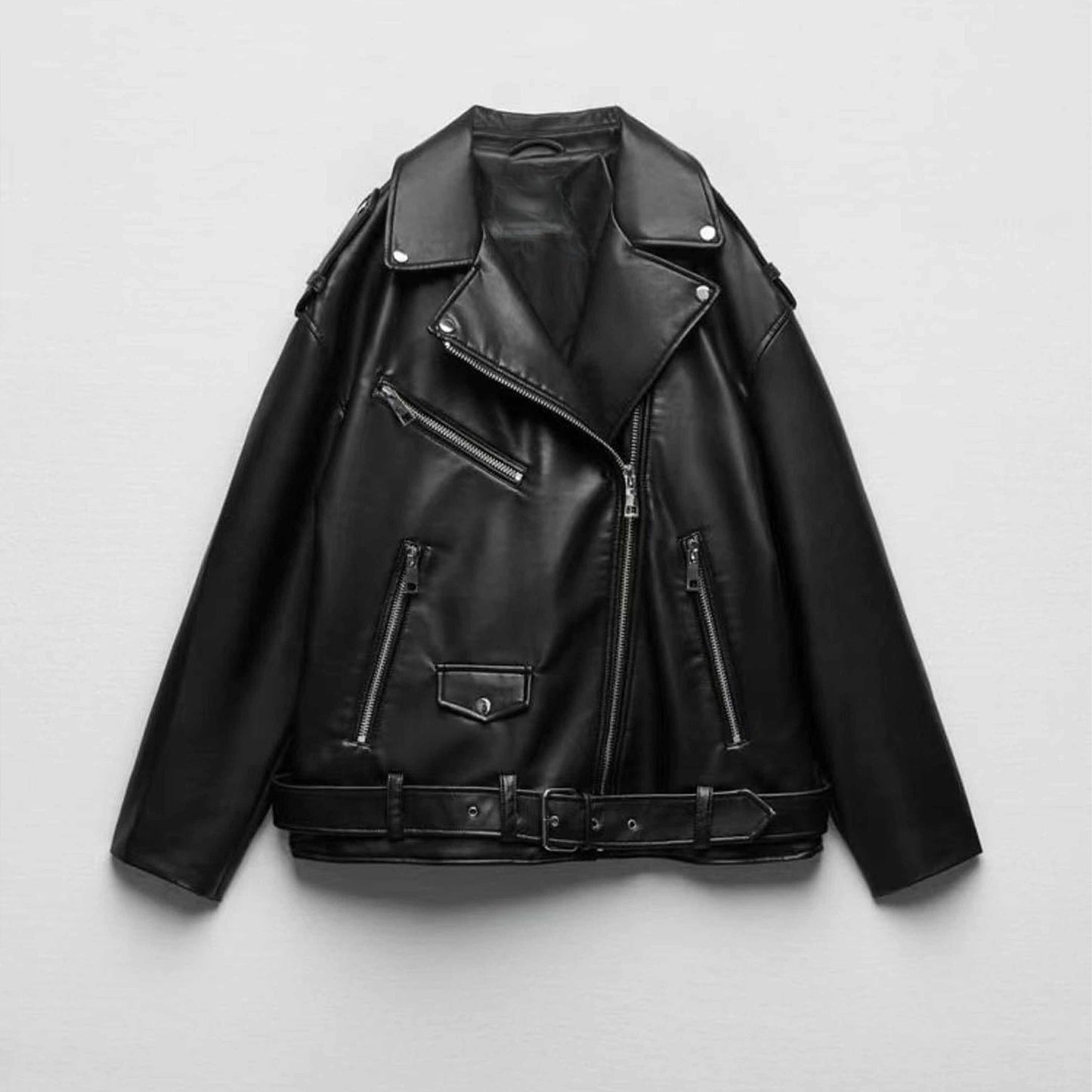 Women's new belt accessories loose jacket