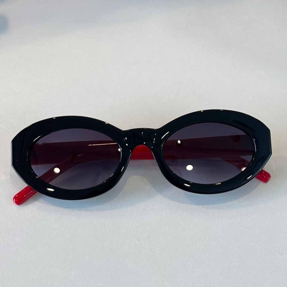 Women's new Joker sunglasses narrow frame contrast sunglasses