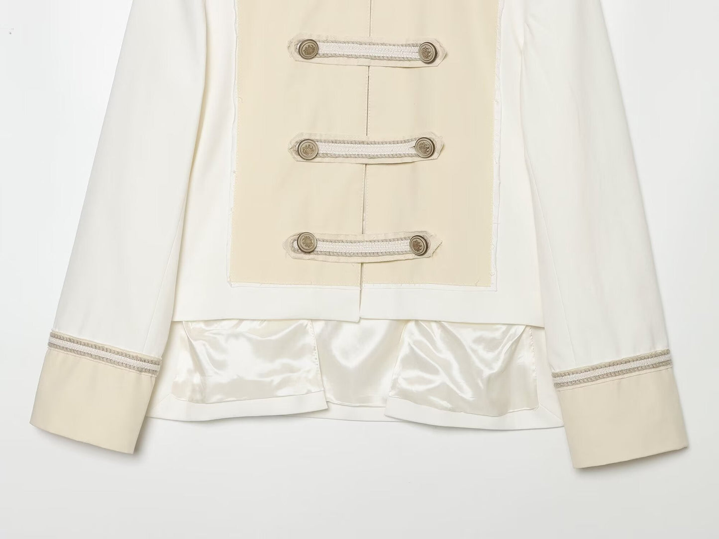 Women's rope knot decorative stand collar Coat