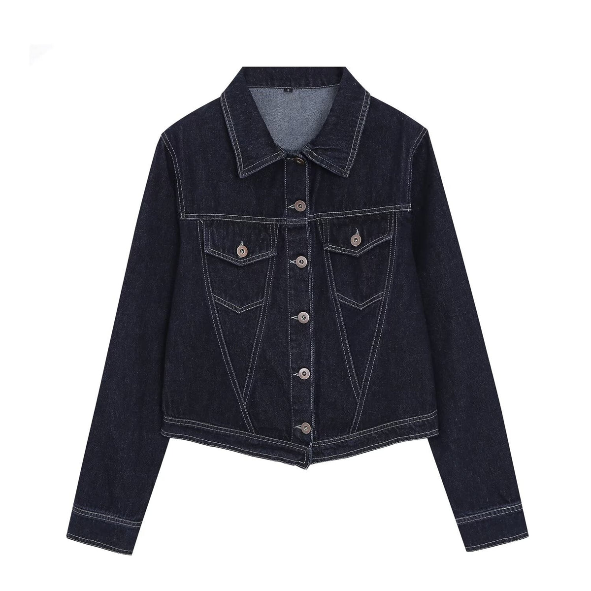 suit Women's 2 pieces embroidered heart-shaped decorative denim jacket+jeans