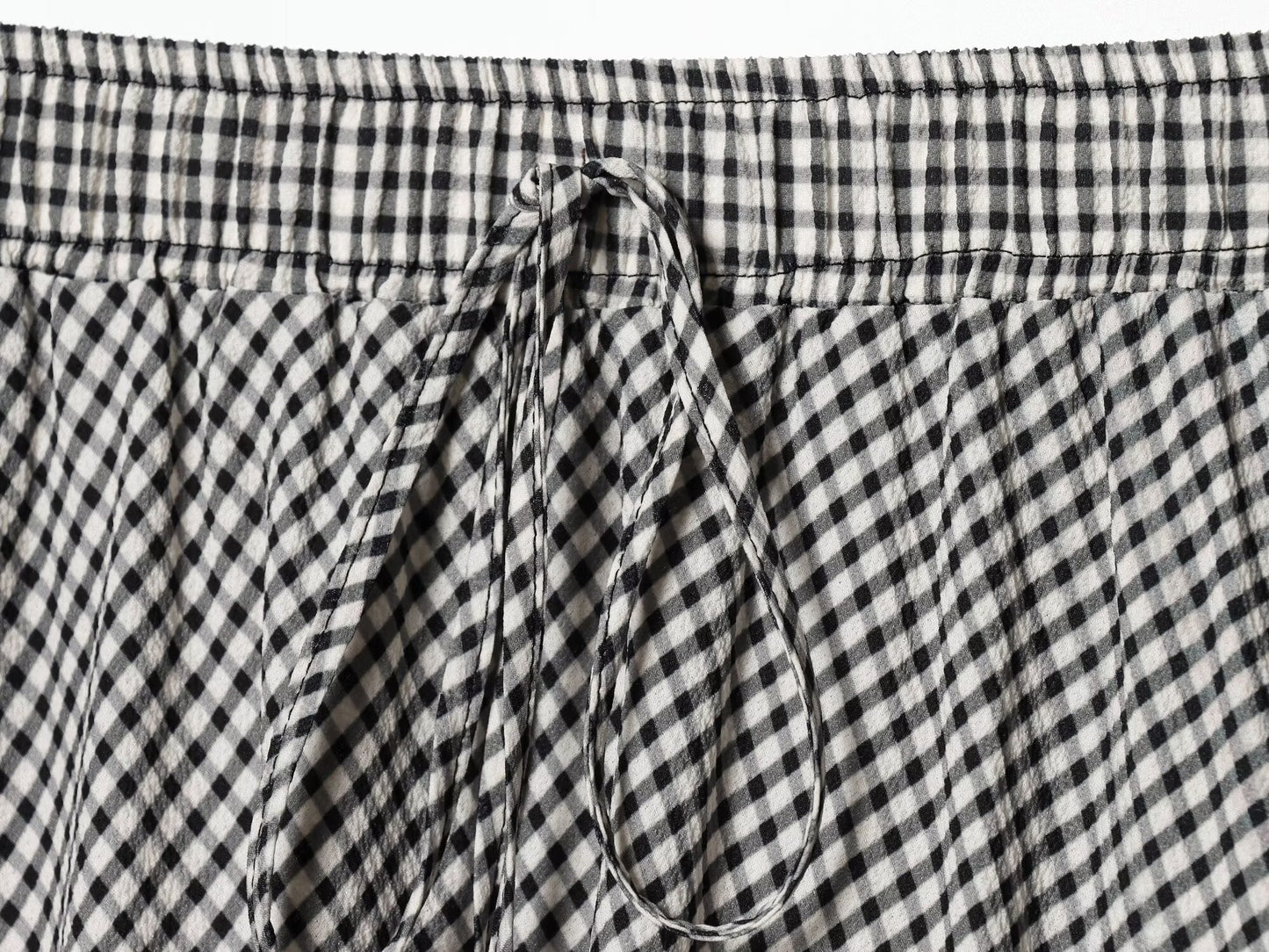 Women's casual plaid MIDI skirt