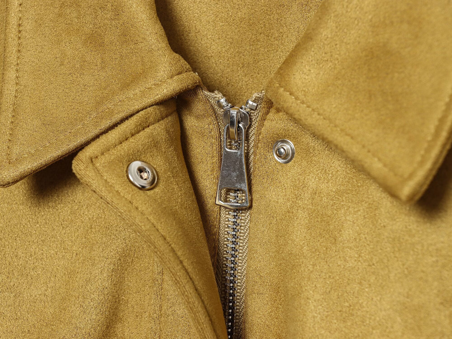 Women's suede effect short pilot jacket Coat