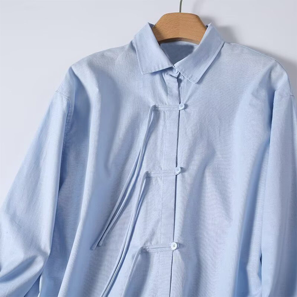 Women's New Chinese style Linen Blended Shirt