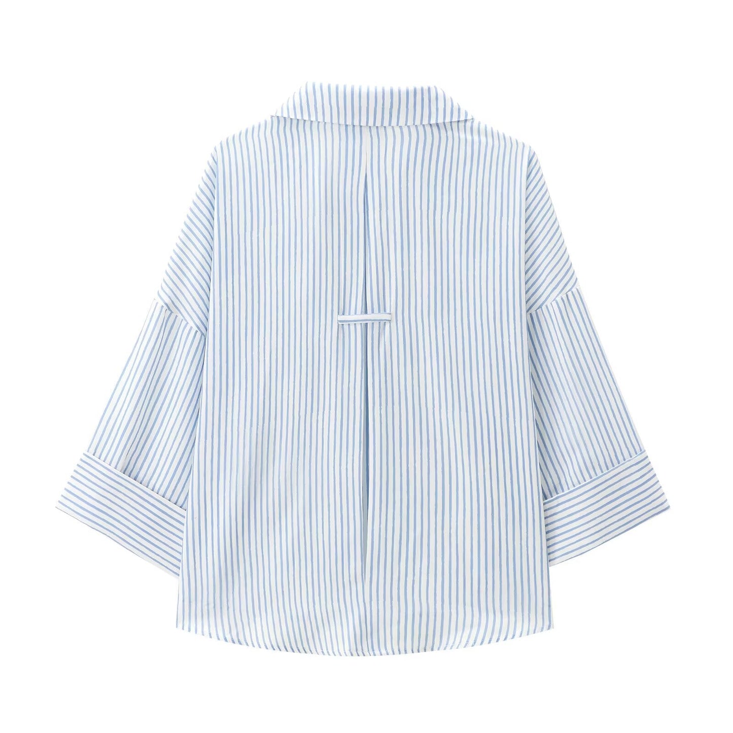 Women's 2026 Linen Blended Wide Sleeve Shirt