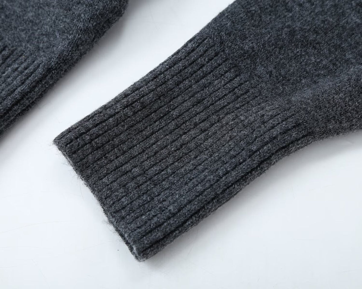 Women's soft-textured hooded knit sweatshirt
