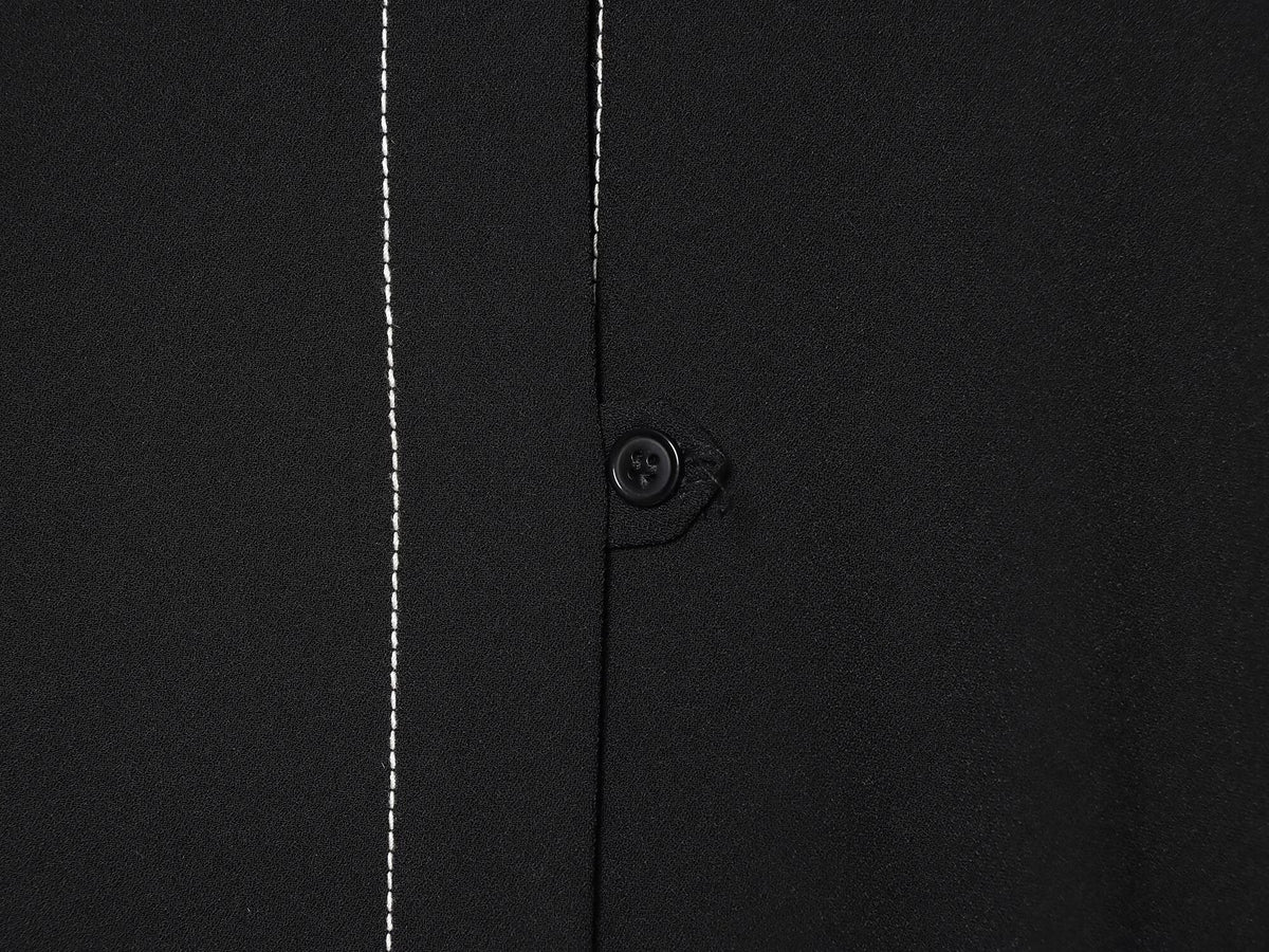 suit Women's 2 pieces contrasting color stitching lapel shirt+pants