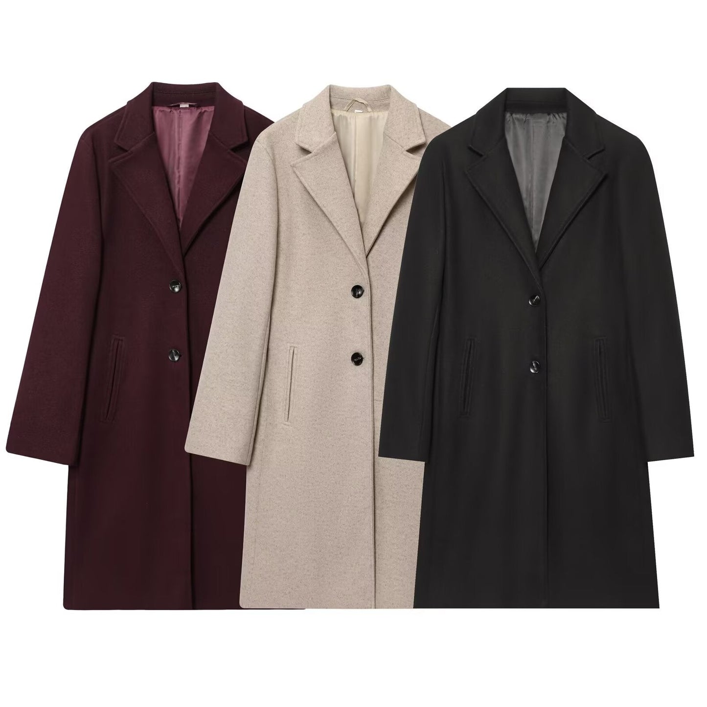 Women's loose soft textured jacket coat
