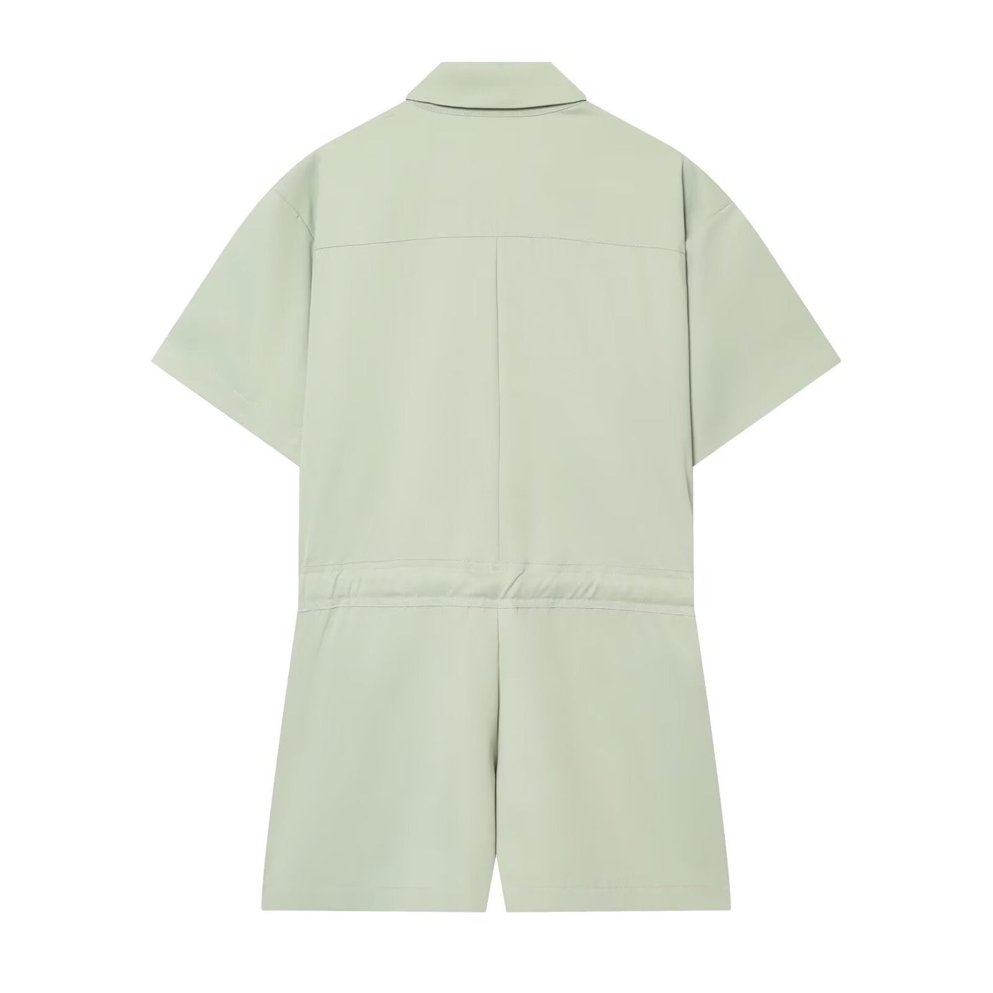 Women's With Belt shirt style jumpsuit