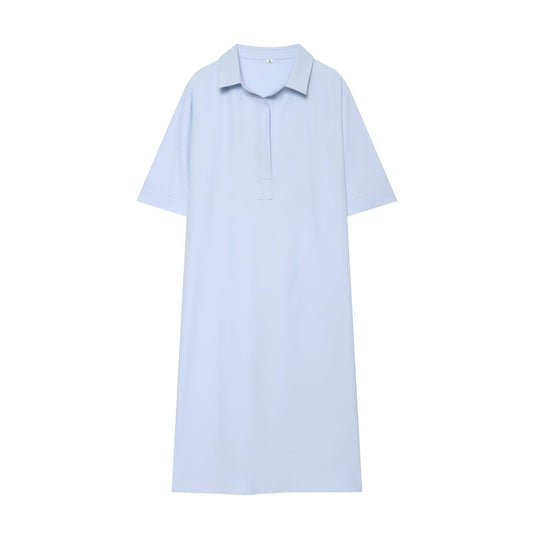 Women's long sleeved shirt style linen blend shirt