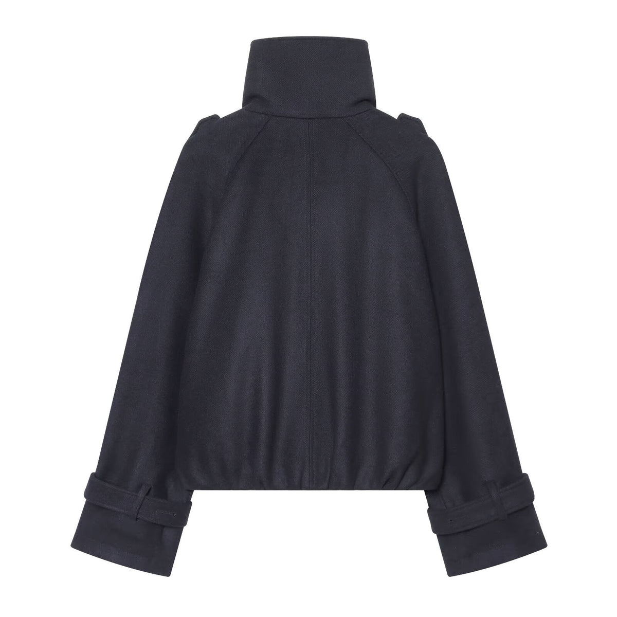 Women's thick double breasted chimney collar Coat