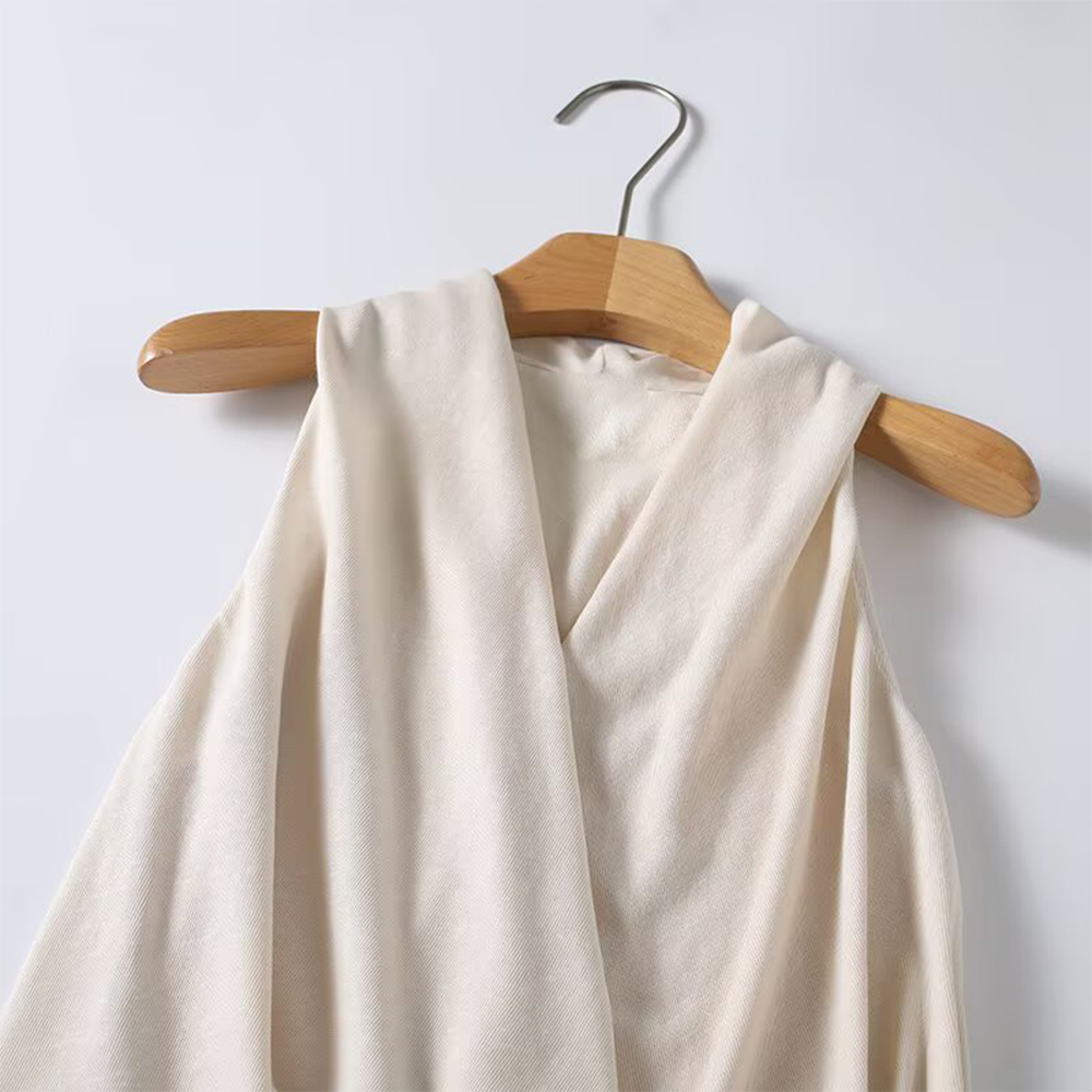 Women's casual draped cross top