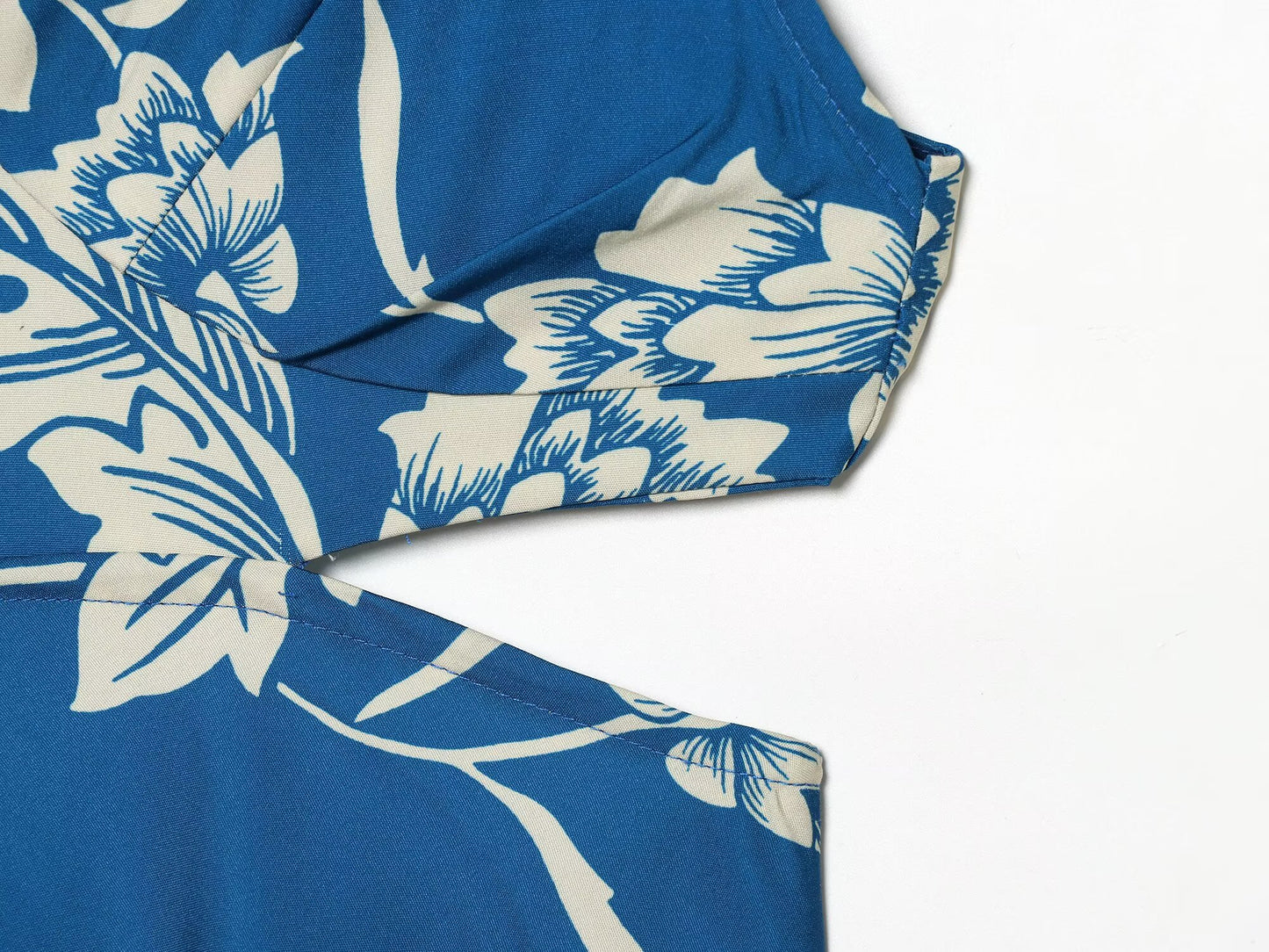 Women's printed split Midi dress