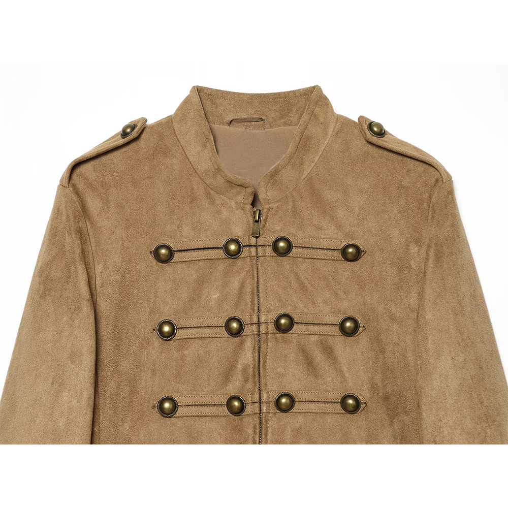 Women's rope knot buckle effect jacket Coat