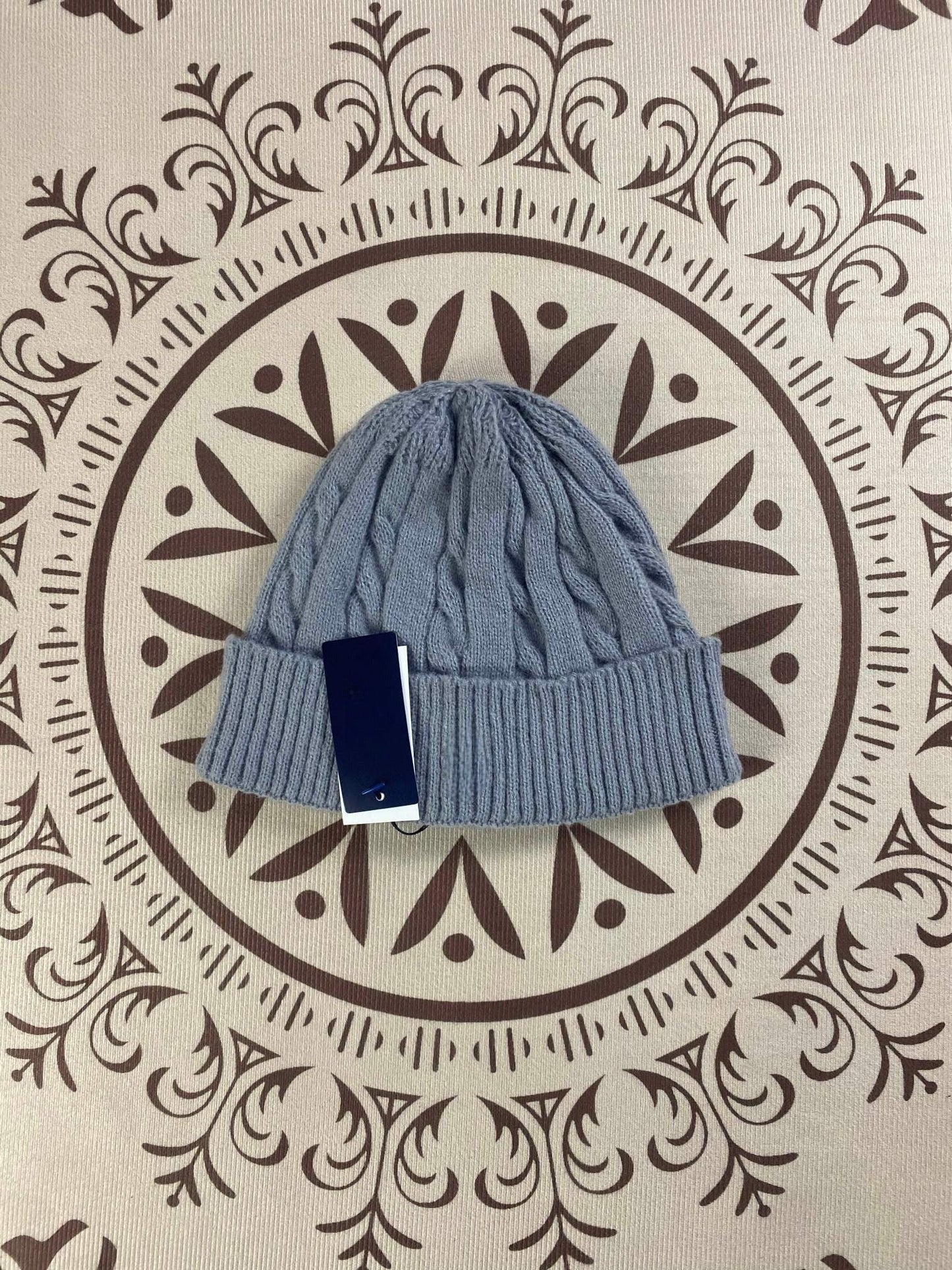 Men's and women's wild embroidered knitted hats windproof and cold-proof hats