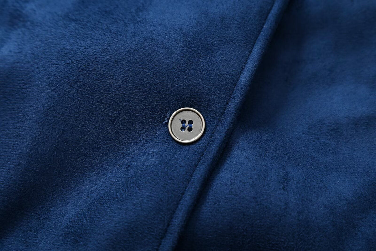 Women's Anti suede effect stand collar Coat