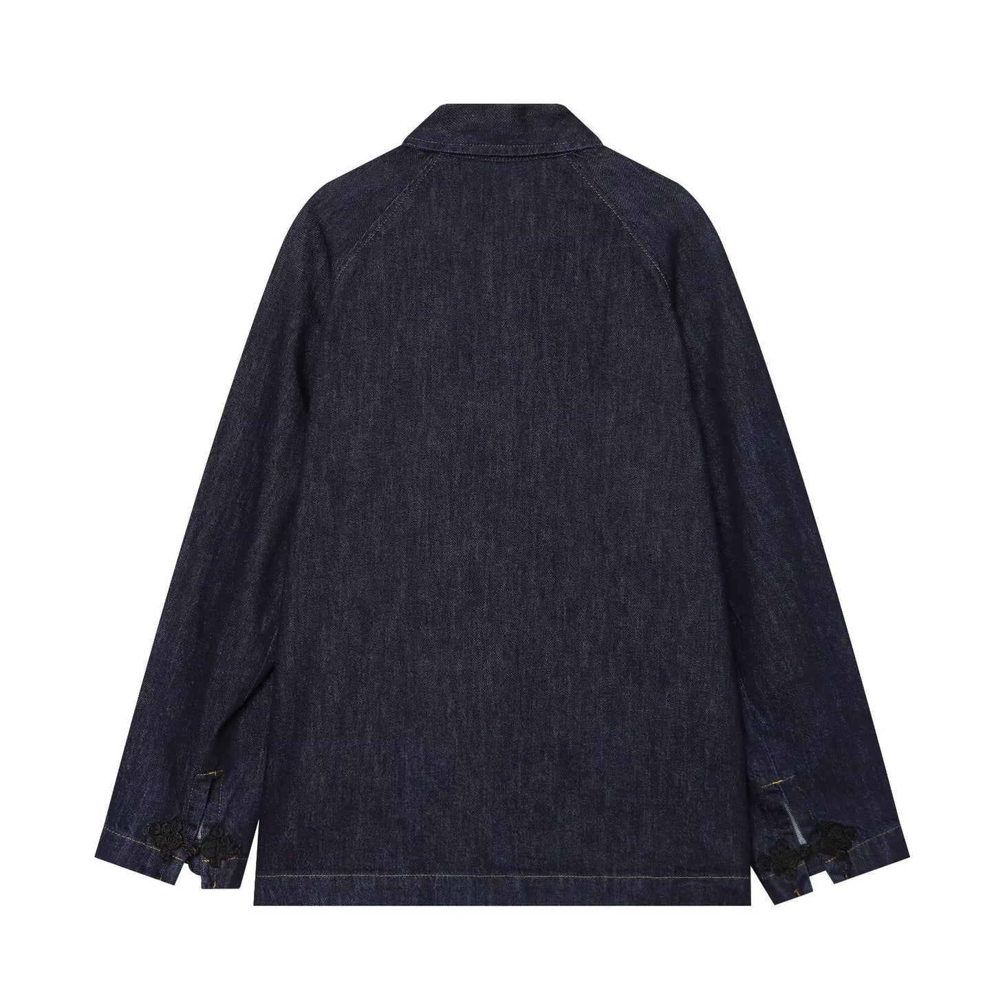 Women's rope knot decorative denim Coat