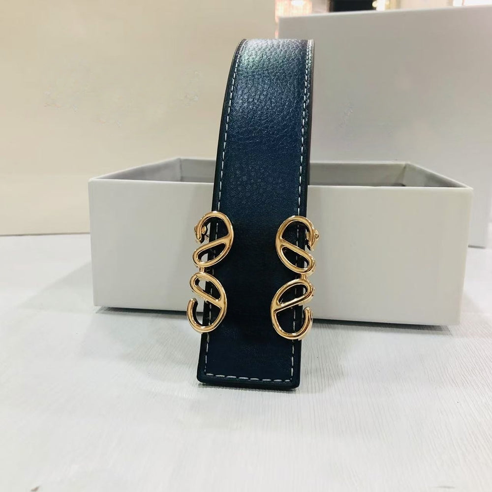 Women's new casual Joker wide belt with A Box