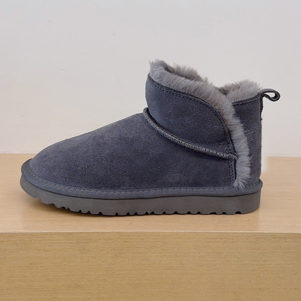 Women's new wild burr design short snow boots