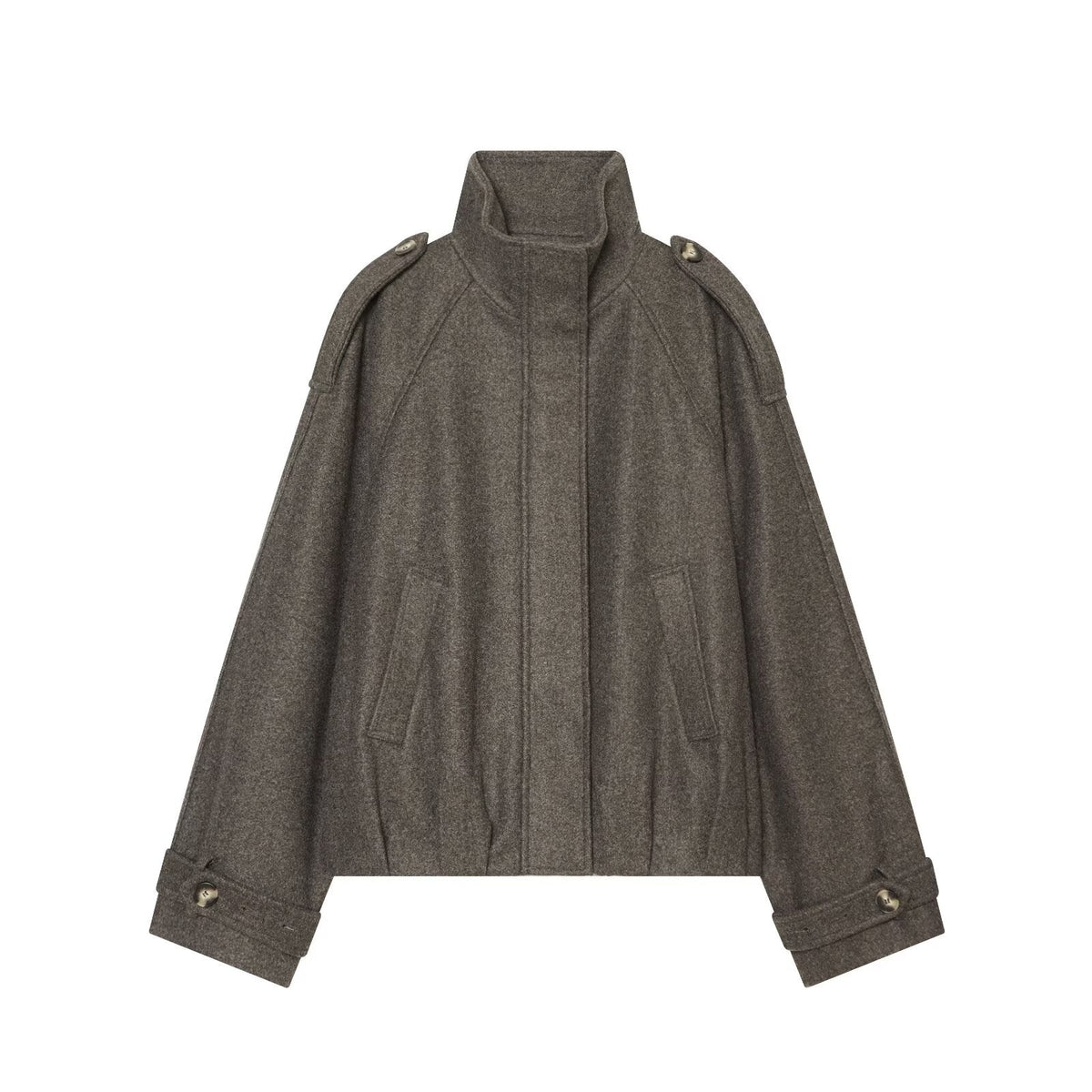Women's Strapped Design Pilot Jacket Coat