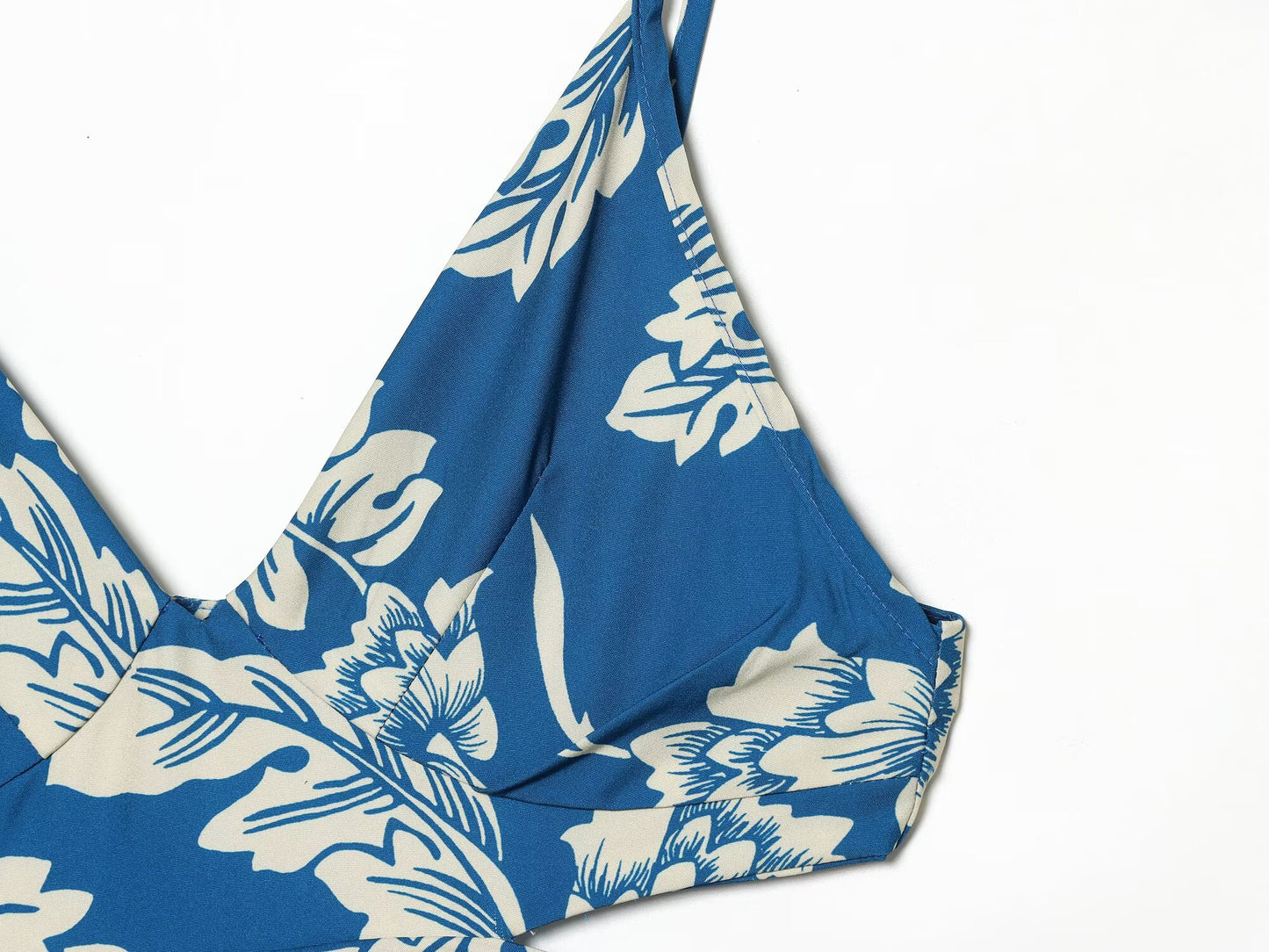 Women's printed split Midi dress