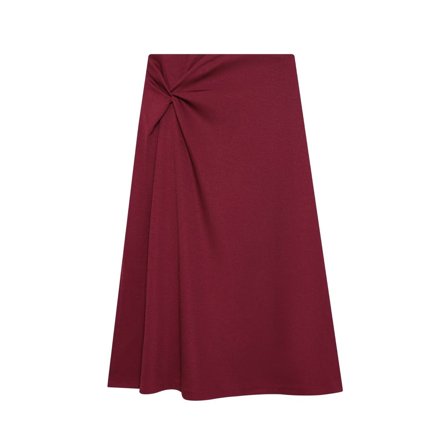 Women's twisted knot design casual MIDI skirt