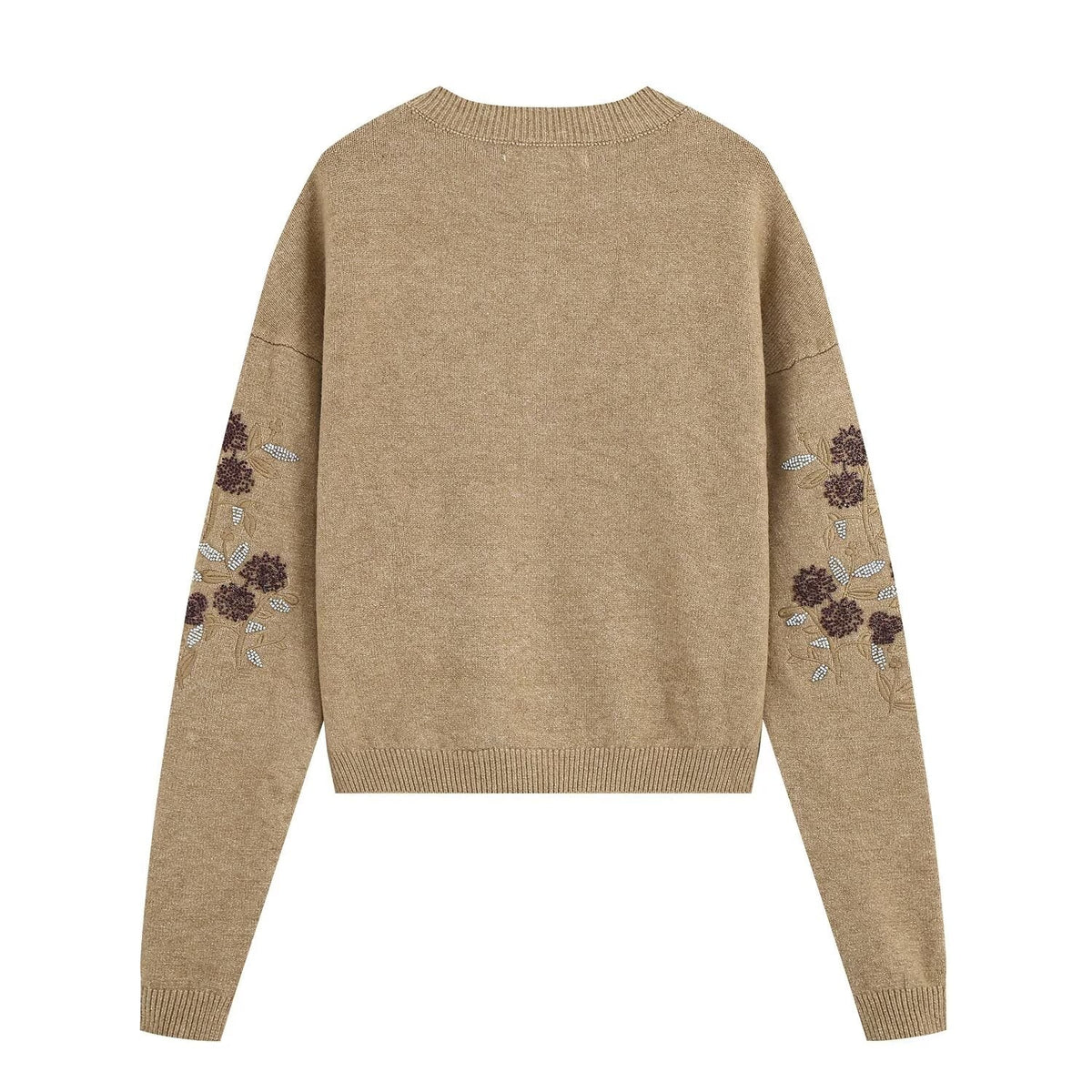 Women's beaded embroidered decorative knitted Coat