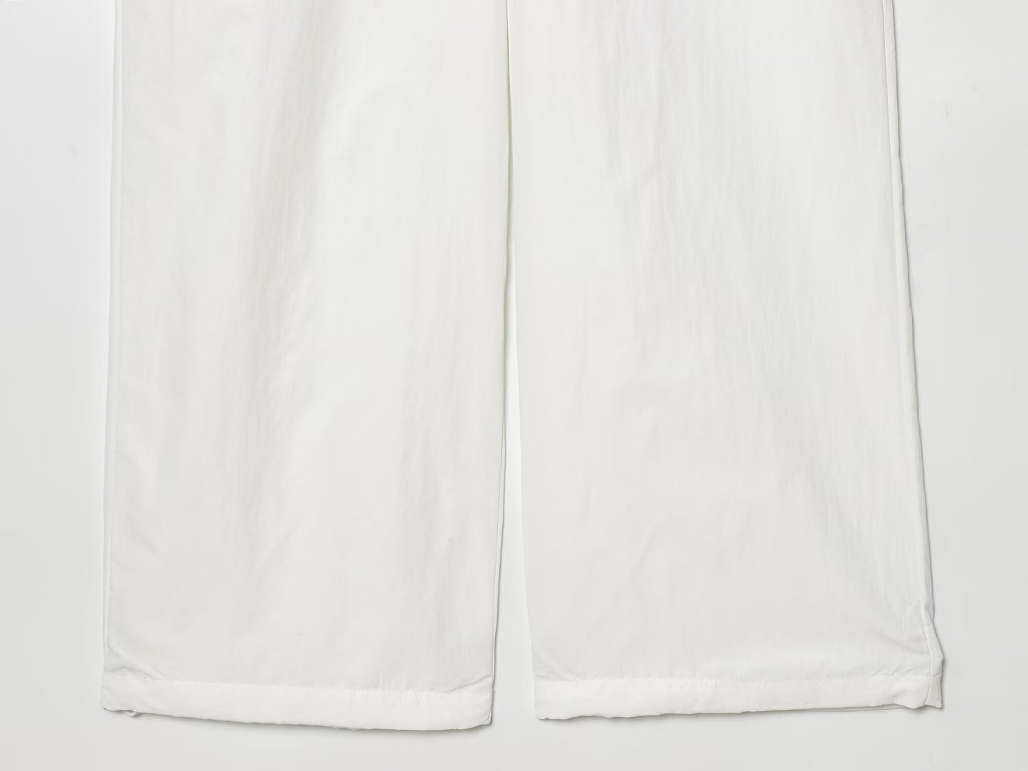 Women's layered waist design casual nylon pants