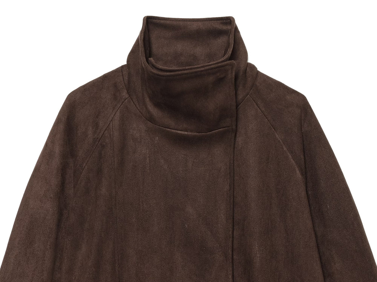Women's with belt Anti suede effect jacket Coat