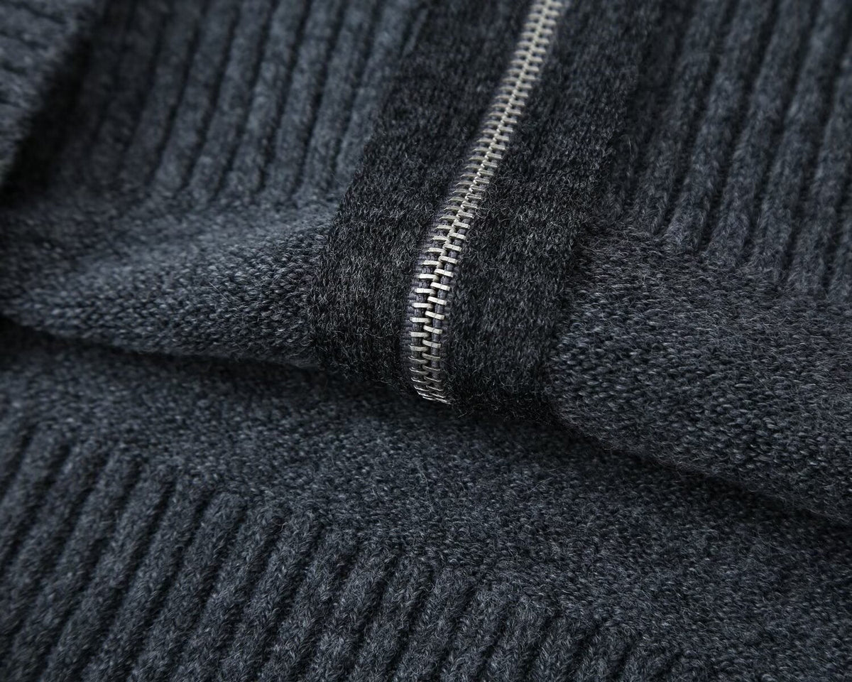 Women's soft-textured hooded knit sweatshirt