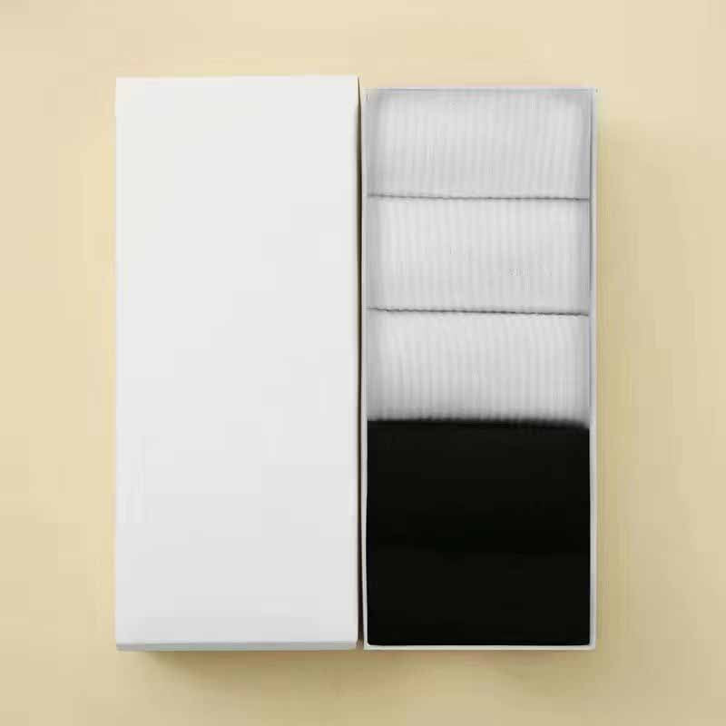 Women's new pure cotton odor-resistant running mid-calf socks