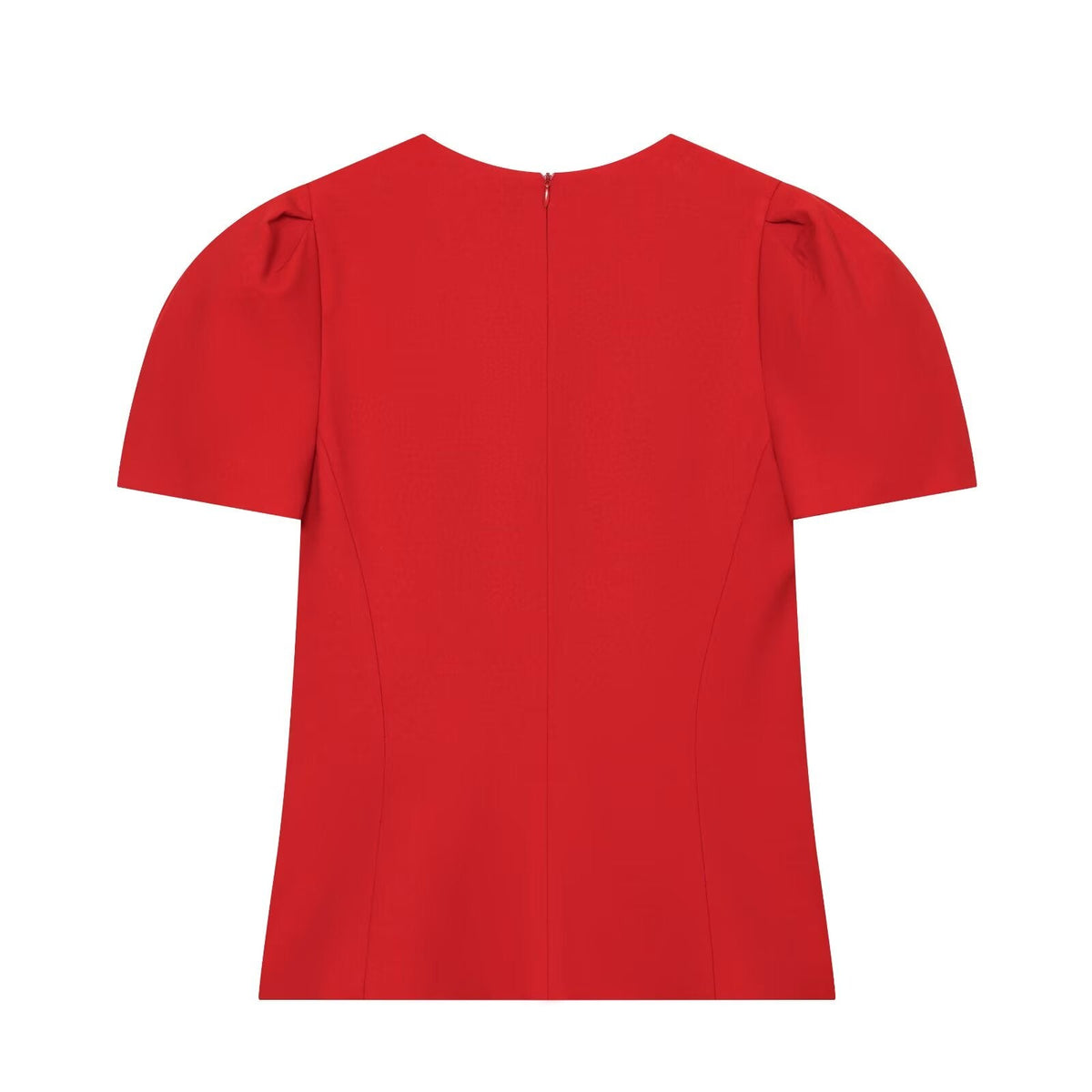 Women's slim bubble short sleeved top