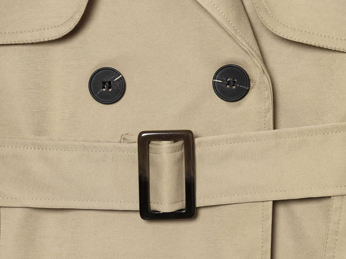 Women's with belt trench coat style jacket Coat