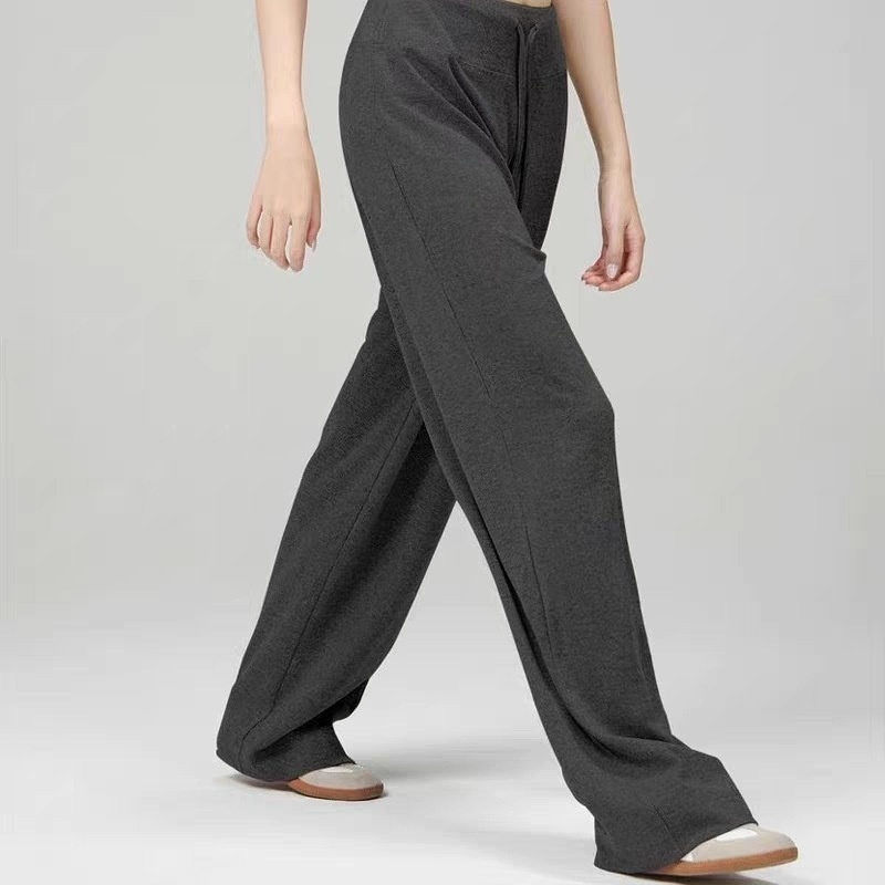 Women's new high waist drape loose drawstring sports casual pants