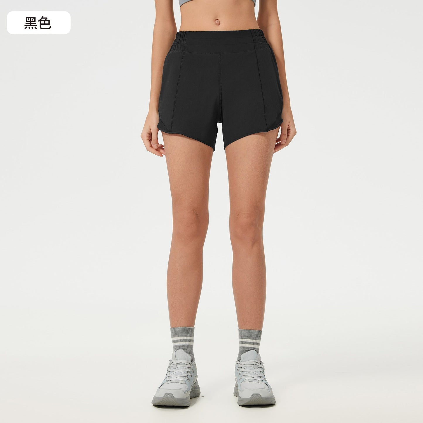 Women's new Joker Quick-drying shorts with lining high waist yoga shorts.
