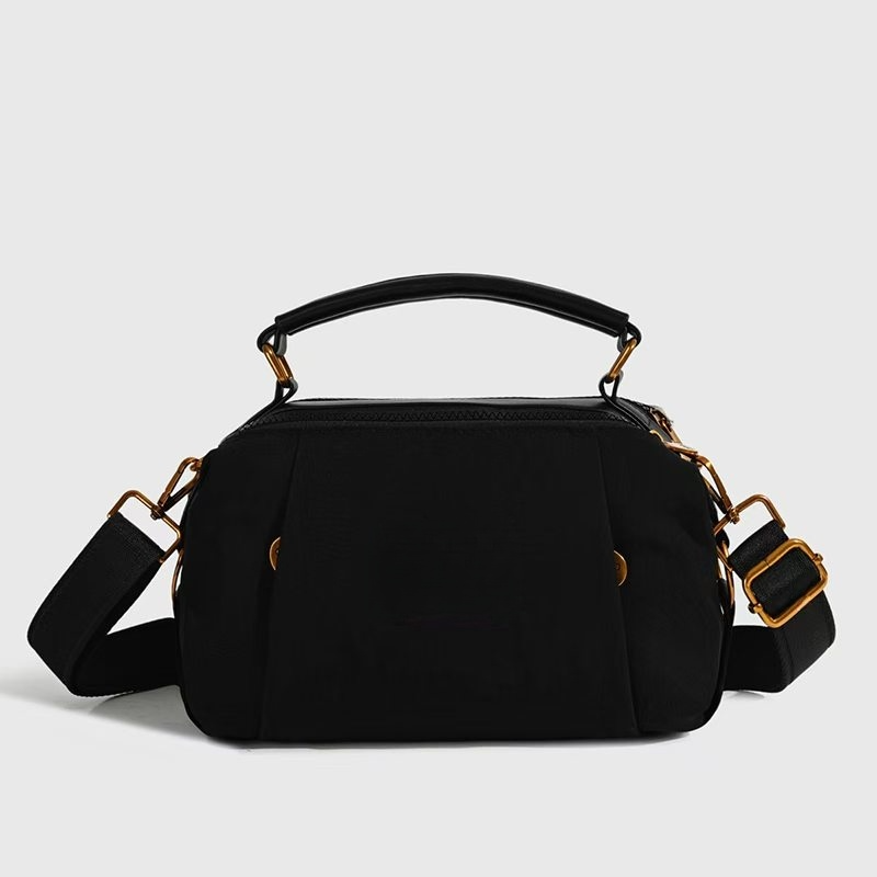 Women's new Joker double zipper design portable messenger bag