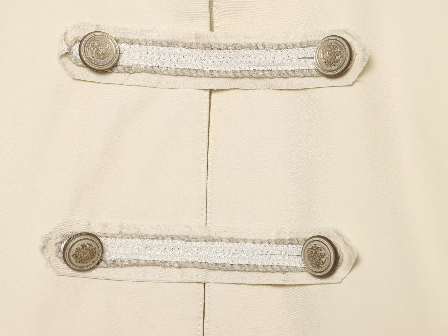 Women's rope knot decorative stand collar Coat