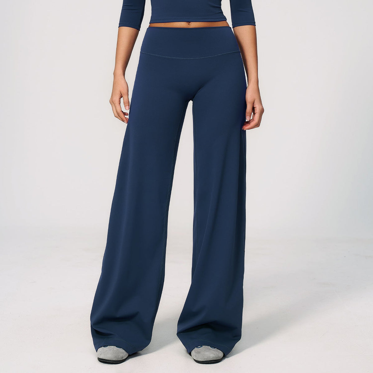Women's new sanding slim pants loose wide-leg casual pants