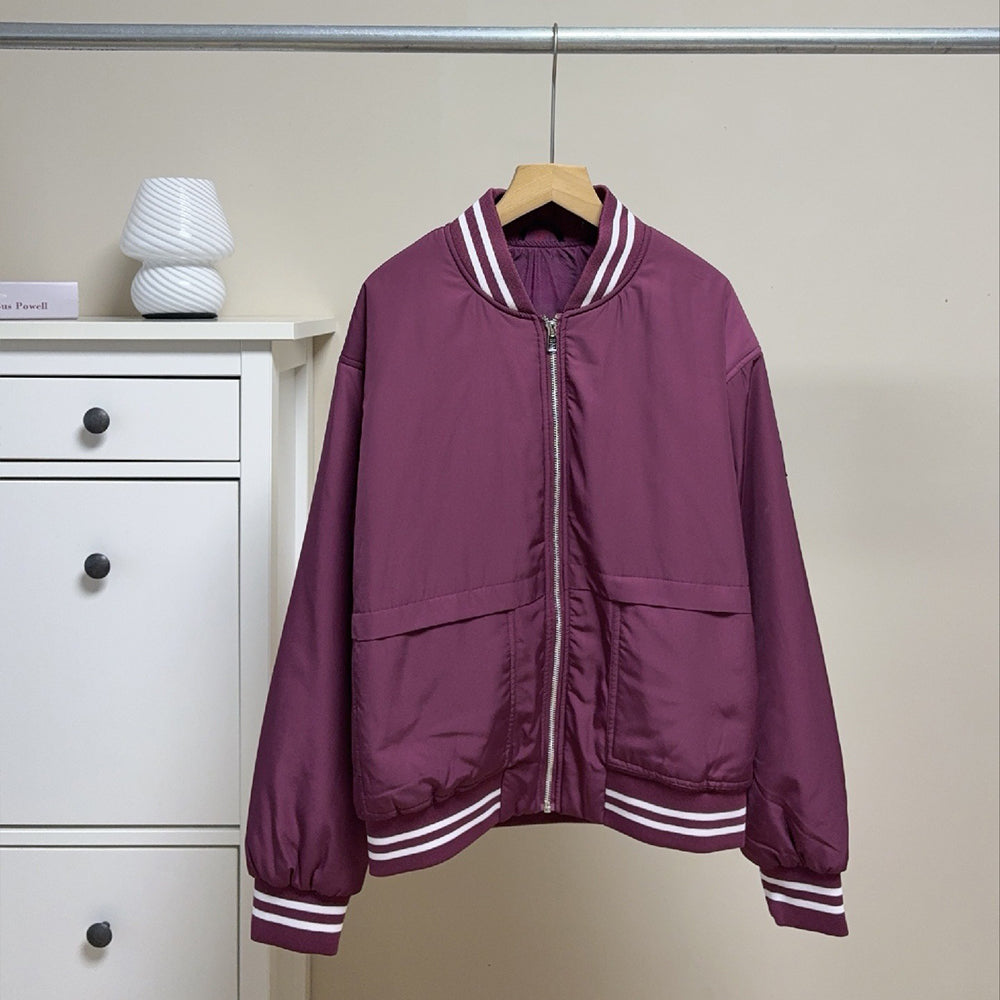 Women's new warm sports casual jacket cotton-padded jacket coat