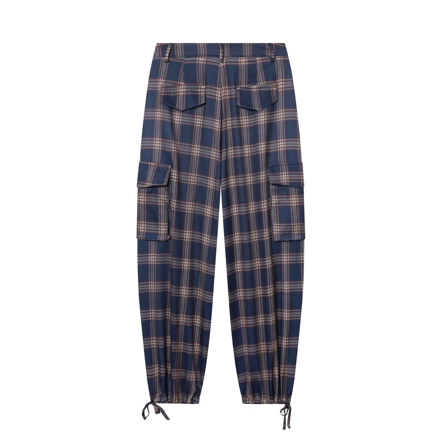 suit Women's 2 pieces plaid hooded cotton jacket Coat+Pants