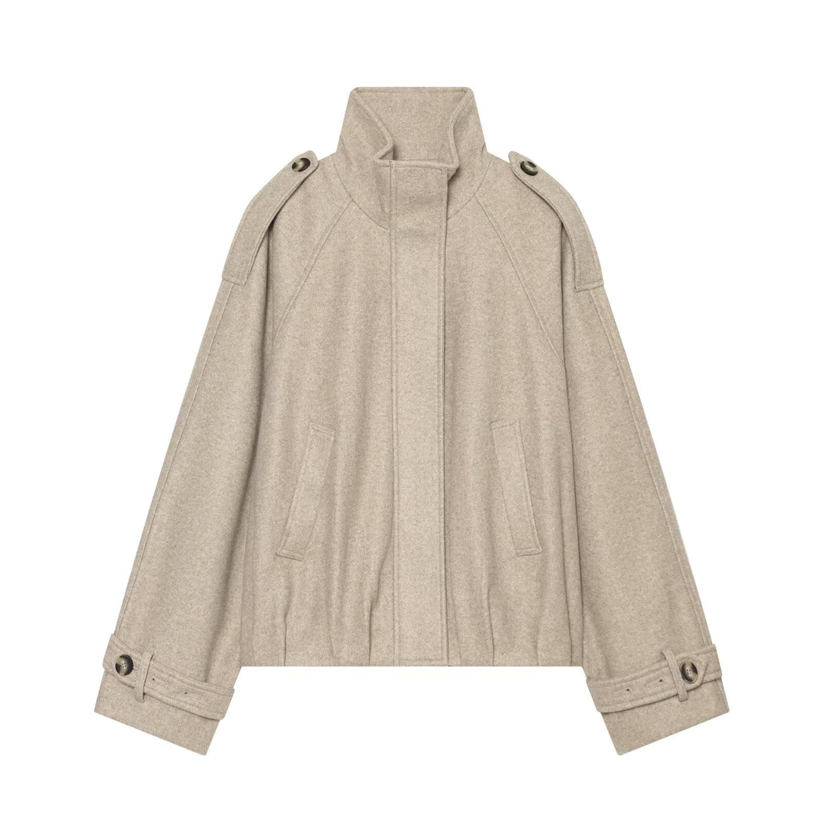 Women's Strapped Design Pilot Jacket Coat