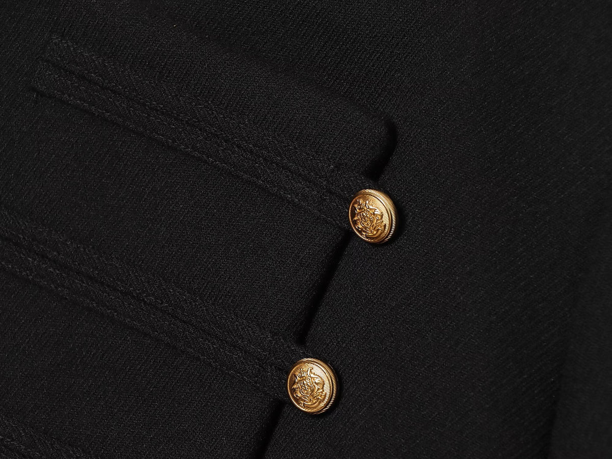 Women's slim short buttoned jacket Coat