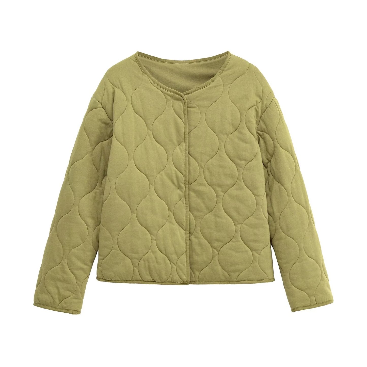 Women's loose single breasted warm cotton Coat